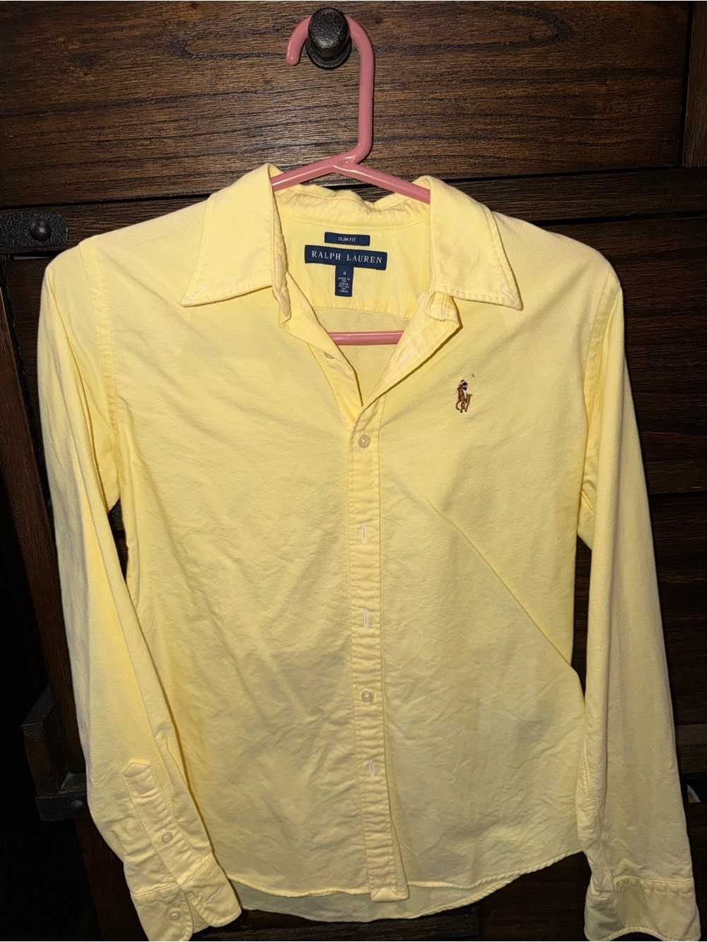 Ralph Lauren Women’s Yellow Button-Down Shirt